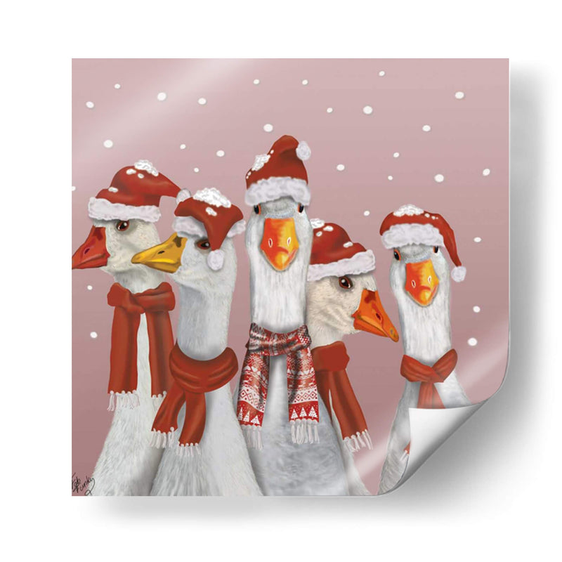 Gaggle De Navidad De Gansos - Fab Funky | Cuadro decorativo de Canvas Lab