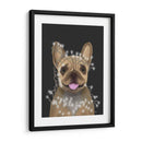 Bulldog Francés, Luces De Navidad 2 - Fab Funky | Cuadro decorativo de Canvas Lab