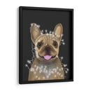 Bulldog Francés, Luces De Navidad 2 - Fab Funky | Cuadro decorativo de Canvas Lab