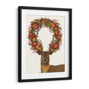 Ciervos, Arándanos Y Corona Naranja, Llena. - Fab Funky | Cuadro decorativo de Canvas Lab
