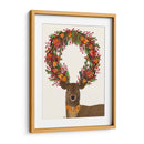 Ciervos, Arándanos Y Corona Naranja, Llena. - Fab Funky | Cuadro decorativo de Canvas Lab