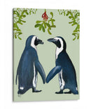 Pingüinos Y Muérdago - Fab Funky | Cuadro decorativo de Canvas Lab