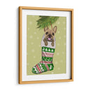 Bulldog Francés En La Media De Navidad - Fab Funky | Cuadro decorativo de Canvas Lab