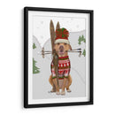Pitbull Skiing - Fab Funky | Cuadro decorativo de Canvas Lab
