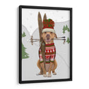 Pitbull Skiing - Fab Funky | Cuadro decorativo de Canvas Lab
