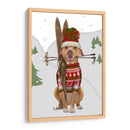 Pitbull Skiing - Fab Funky | Cuadro decorativo de Canvas Lab