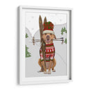 Pitbull Skiing - Fab Funky | Cuadro decorativo de Canvas Lab