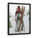 Husky Skiing - Fab Funky | Cuadro decorativo de Canvas Lab
