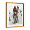 Husky Skiing - Fab Funky | Cuadro decorativo de Canvas Lab