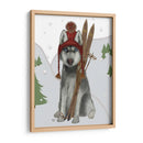 Husky Skiing - Fab Funky | Cuadro decorativo de Canvas Lab