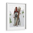 Husky Skiing - Fab Funky | Cuadro decorativo de Canvas Lab