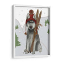 Husky Skiing - Fab Funky | Cuadro decorativo de Canvas Lab
