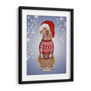 Pitbull En Suéter Navideño - Fab Funky | Cuadro decorativo de Canvas Lab