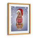 Pitbull En Suéter Navideño - Fab Funky | Cuadro decorativo de Canvas Lab