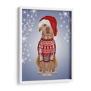 Pitbull En Suéter Navideño - Fab Funky | Cuadro decorativo de Canvas Lab