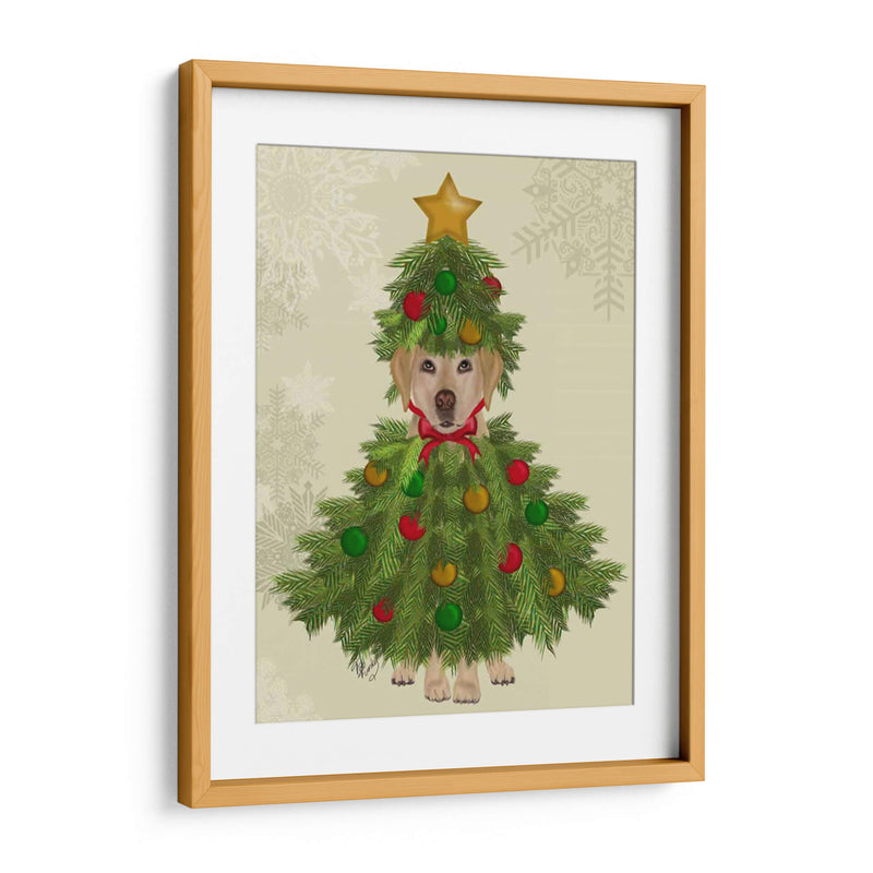 Labrador Amarillo, Traje De Árbol De Navidad - Fab Funky | Cuadro decorativo de Canvas Lab