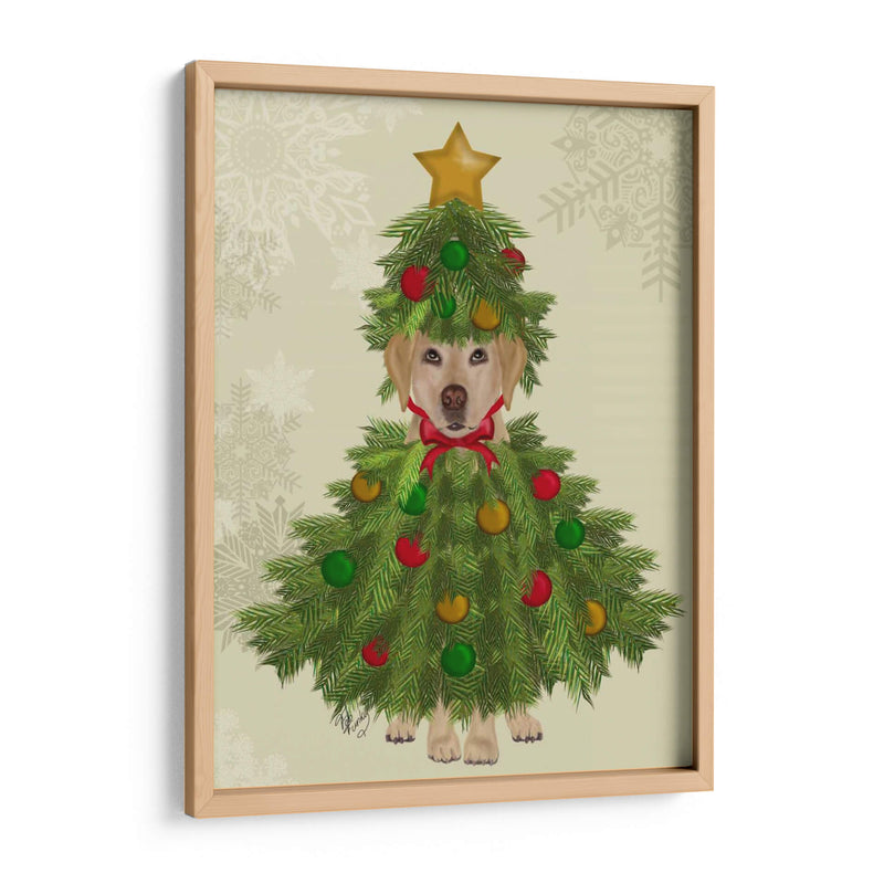 Labrador Amarillo, Traje De Árbol De Navidad - Fab Funky | Cuadro decorativo de Canvas Lab