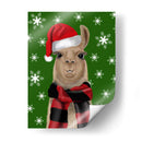 Llama, Sombrero De Navidad - Fab Funky | Cuadro decorativo de Canvas Lab