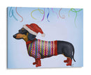 Dachshund De Navidad - Fab Funky | Cuadro decorativo de Canvas Lab