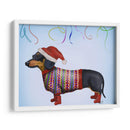 Dachshund De Navidad - Fab Funky | Cuadro decorativo de Canvas Lab