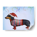 Dachshund De Navidad - Fab Funky | Cuadro decorativo de Canvas Lab