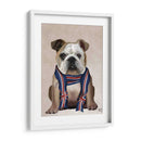 Bulldog Inglés Con Bufanda - Fab Funky | Cuadro decorativo de Canvas Lab
