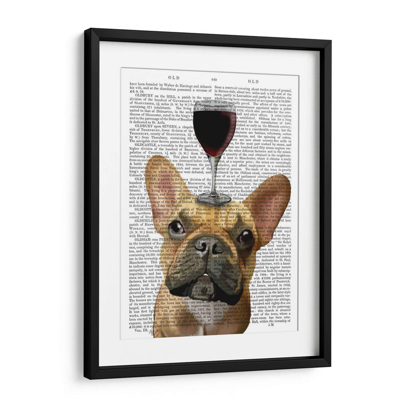 Perro Au Vin, Bulldog Francés - Fab Funky | Cuadro decorativo de Canvas Lab