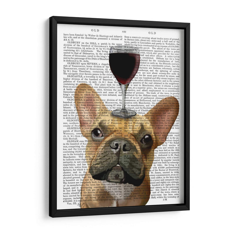 Perro Au Vin, Bulldog Francés - Fab Funky | Cuadro decorativo de Canvas Lab