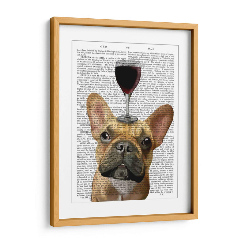 Perro Au Vin, Bulldog Francés - Fab Funky | Cuadro decorativo de Canvas Lab