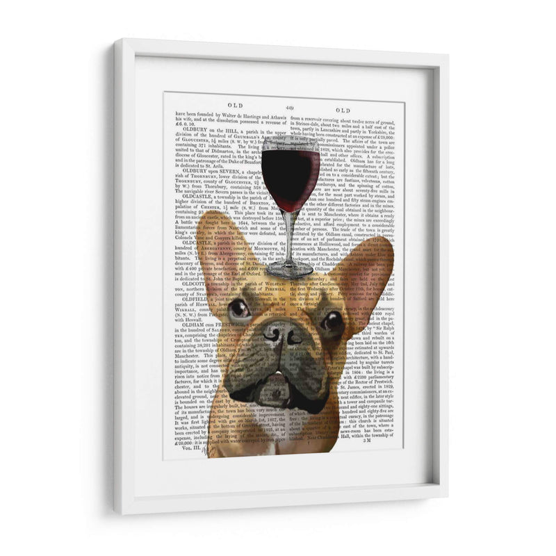 Perro Au Vin, Bulldog Francés - Fab Funky | Cuadro decorativo de Canvas Lab