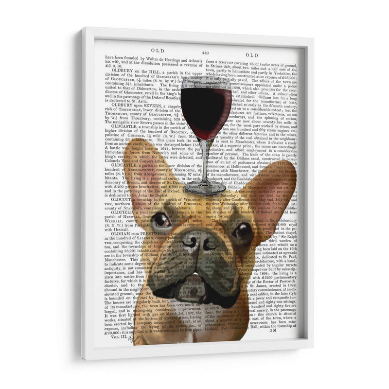 Perro Au Vin, Bulldog Francés - Fab Funky | Cuadro decorativo de Canvas Lab