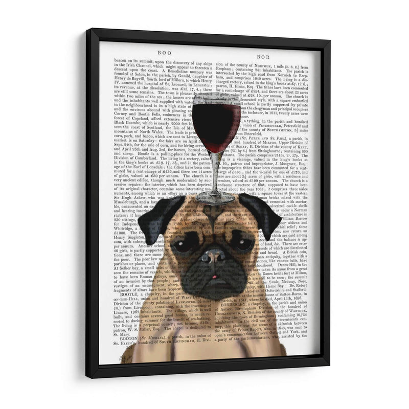 Perro Au Vin, Pug - Fab Funky | Cuadro decorativo de Canvas Lab