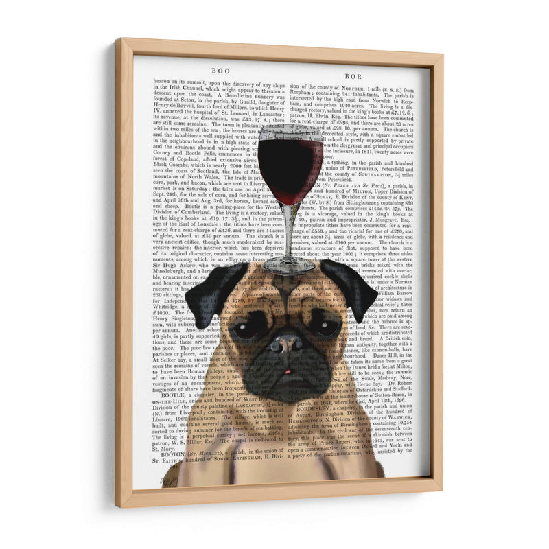 Perro Au Vin, Pug - Fab Funky | Cuadro decorativo de Canvas Lab