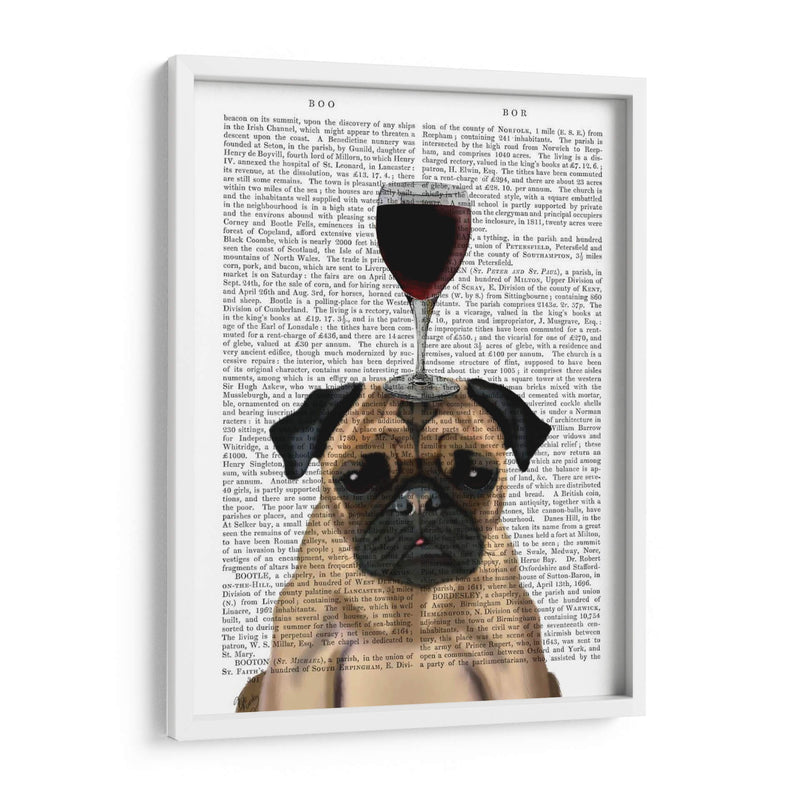 Perro Au Vin, Pug - Fab Funky | Cuadro decorativo de Canvas Lab