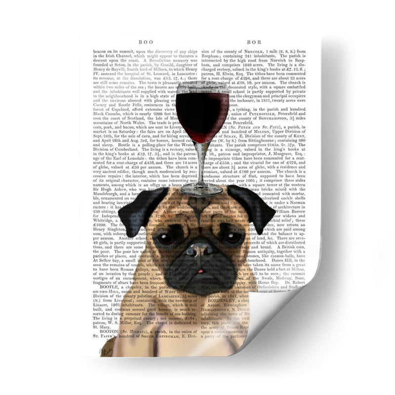 Perro Au Vin, Pug - Fab Funky | Cuadro decorativo de Canvas Lab