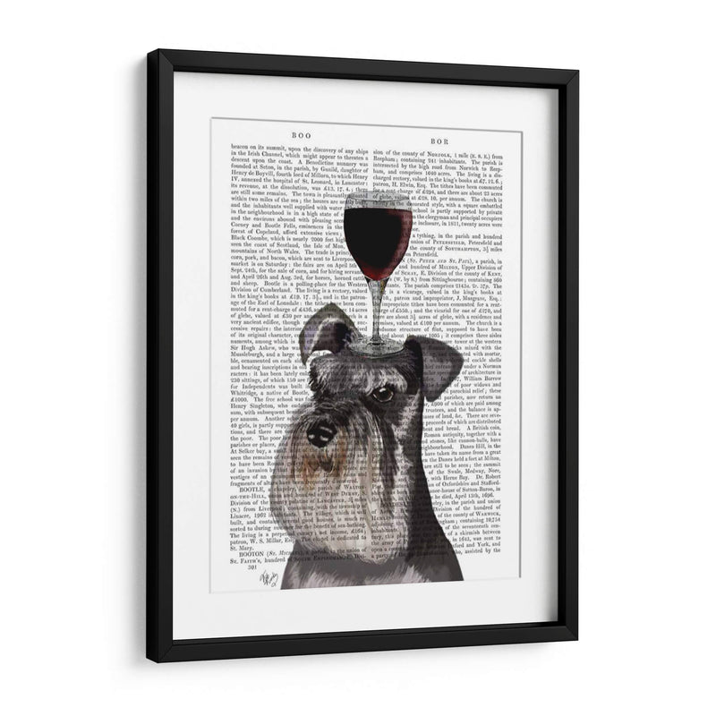 Perro Au Vin, Schnauzer - Fab Funky | Cuadro decorativo de Canvas Lab