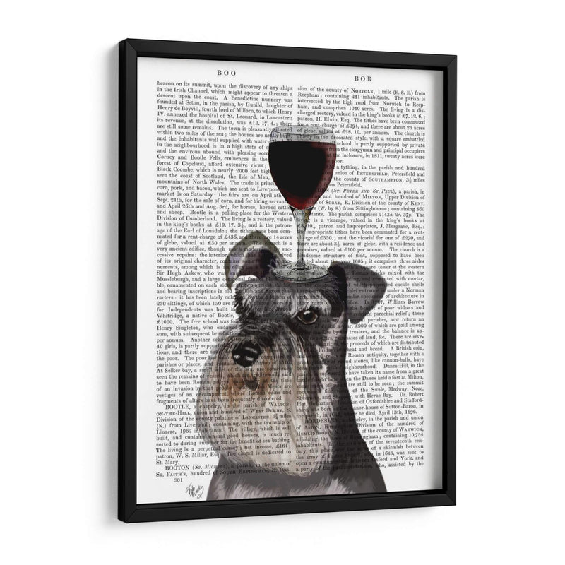 Perro Au Vin, Schnauzer - Fab Funky | Cuadro decorativo de Canvas Lab