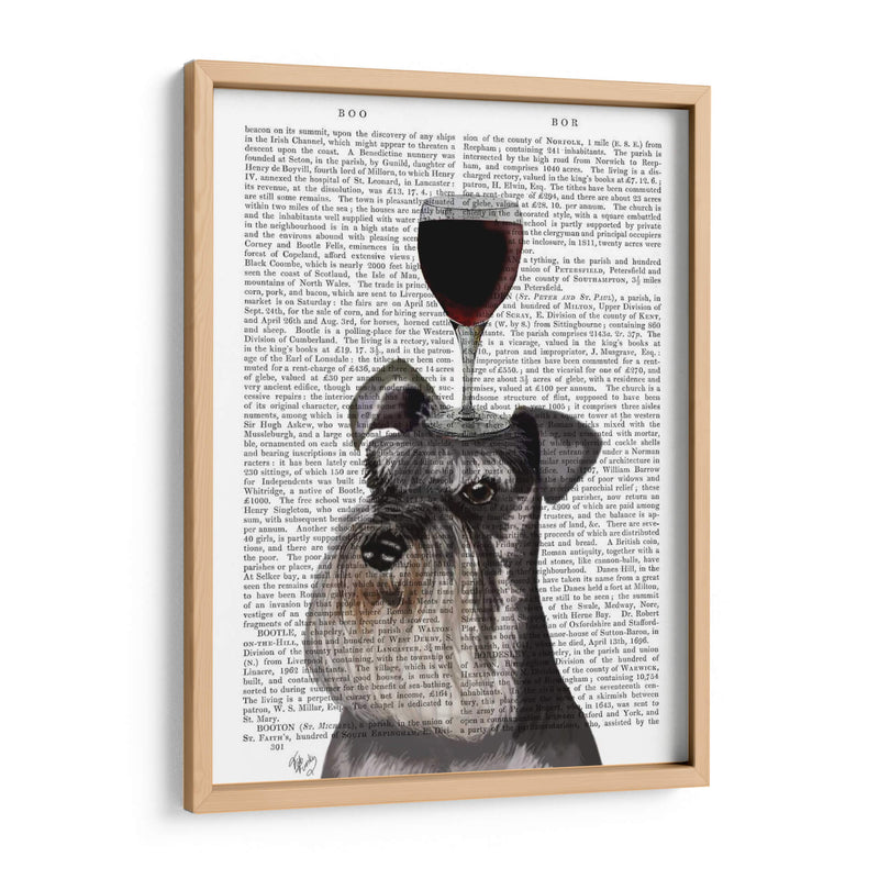 Perro Au Vin, Schnauzer - Fab Funky | Cuadro decorativo de Canvas Lab