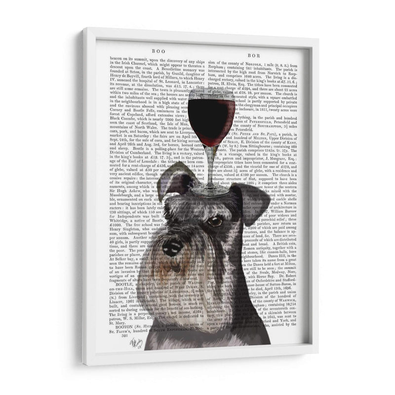 Perro Au Vin, Schnauzer - Fab Funky | Cuadro decorativo de Canvas Lab