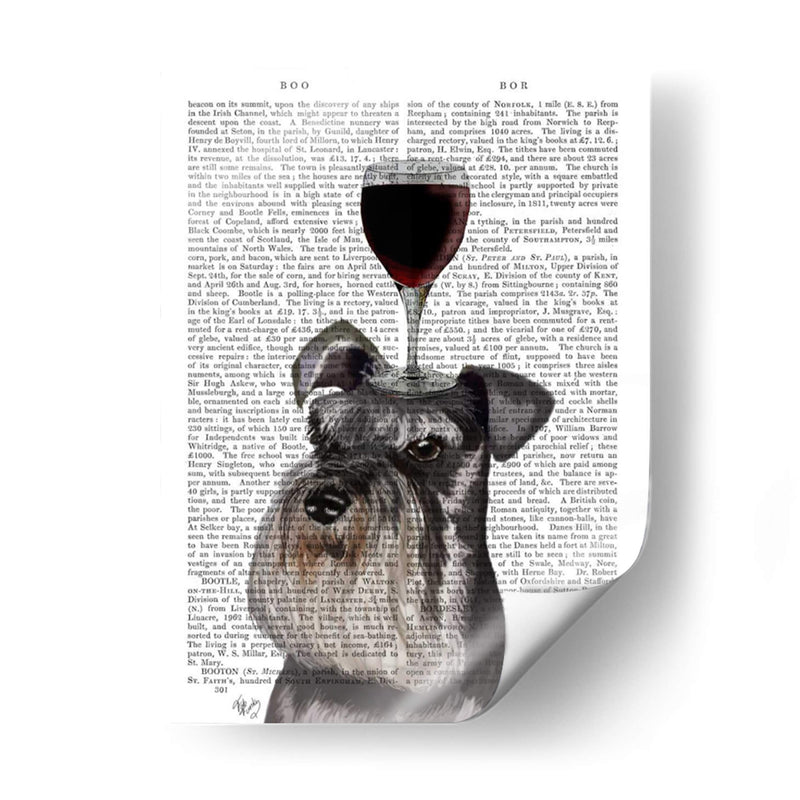 Perro Au Vin, Schnauzer - Fab Funky | Cuadro decorativo de Canvas Lab