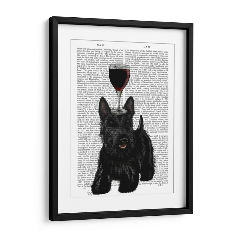 Perro Au Vin, Escocés Terrier - Fab Funky | Cuadro decorativo de Canvas Lab