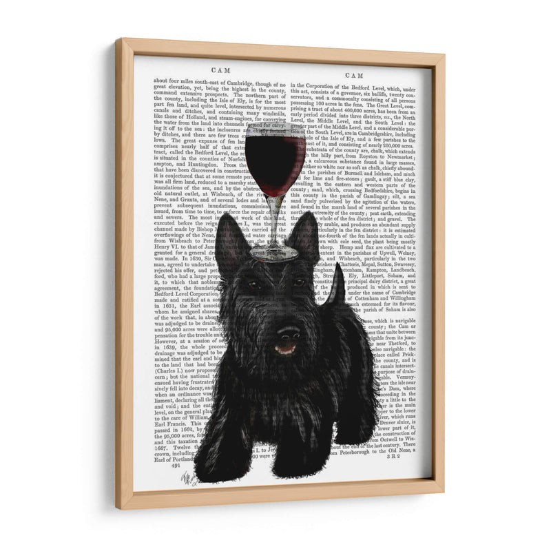 Perro Au Vin, Escocés Terrier - Fab Funky | Cuadro decorativo de Canvas Lab