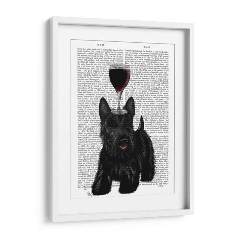 Perro Au Vin, Escocés Terrier - Fab Funky | Cuadro decorativo de Canvas Lab