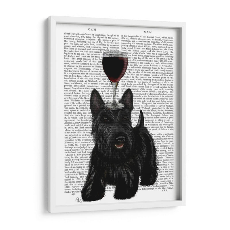 Perro Au Vin, Escocés Terrier - Fab Funky | Cuadro decorativo de Canvas Lab