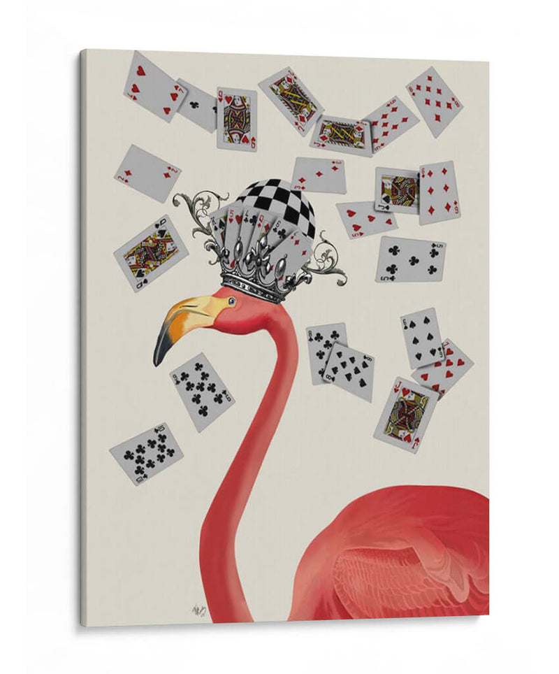 Flamingo Y Tarjetas - Fab Funky | Cuadro decorativo de Canvas Lab