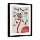Flamingo Y Tarjetas - Fab Funky | Cuadro decorativo de Canvas Lab