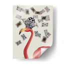 Flamingo Y Tarjetas - Fab Funky | Cuadro decorativo de Canvas Lab