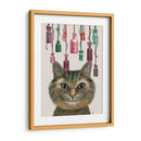 Cheshire Gato Y Botellas - Fab Funky | Cuadro decorativo de Canvas Lab