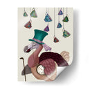 Dodo Con Tazas De Té Colgantes - Fab Funky | Cuadro decorativo de Canvas Lab