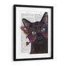Gafas De Gato Y Flores - Fab Funky | Cuadro decorativo de Canvas Lab